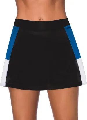 Dokotoo Womens Swim Skirt Tummy Control Color Block Tankini Swimdress Bikini Bathing Suit Swimsuit Bottoms