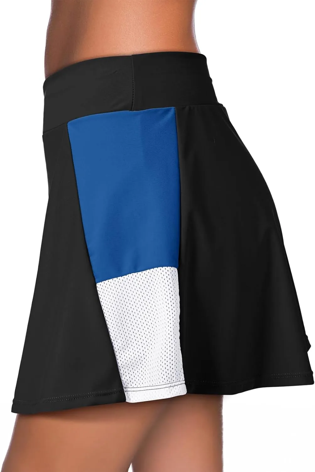 Dokotoo Womens Swim Skirt Tummy Control Color Block Tankini Swimdress Bikini Bathing Suit Swimsuit Bottoms