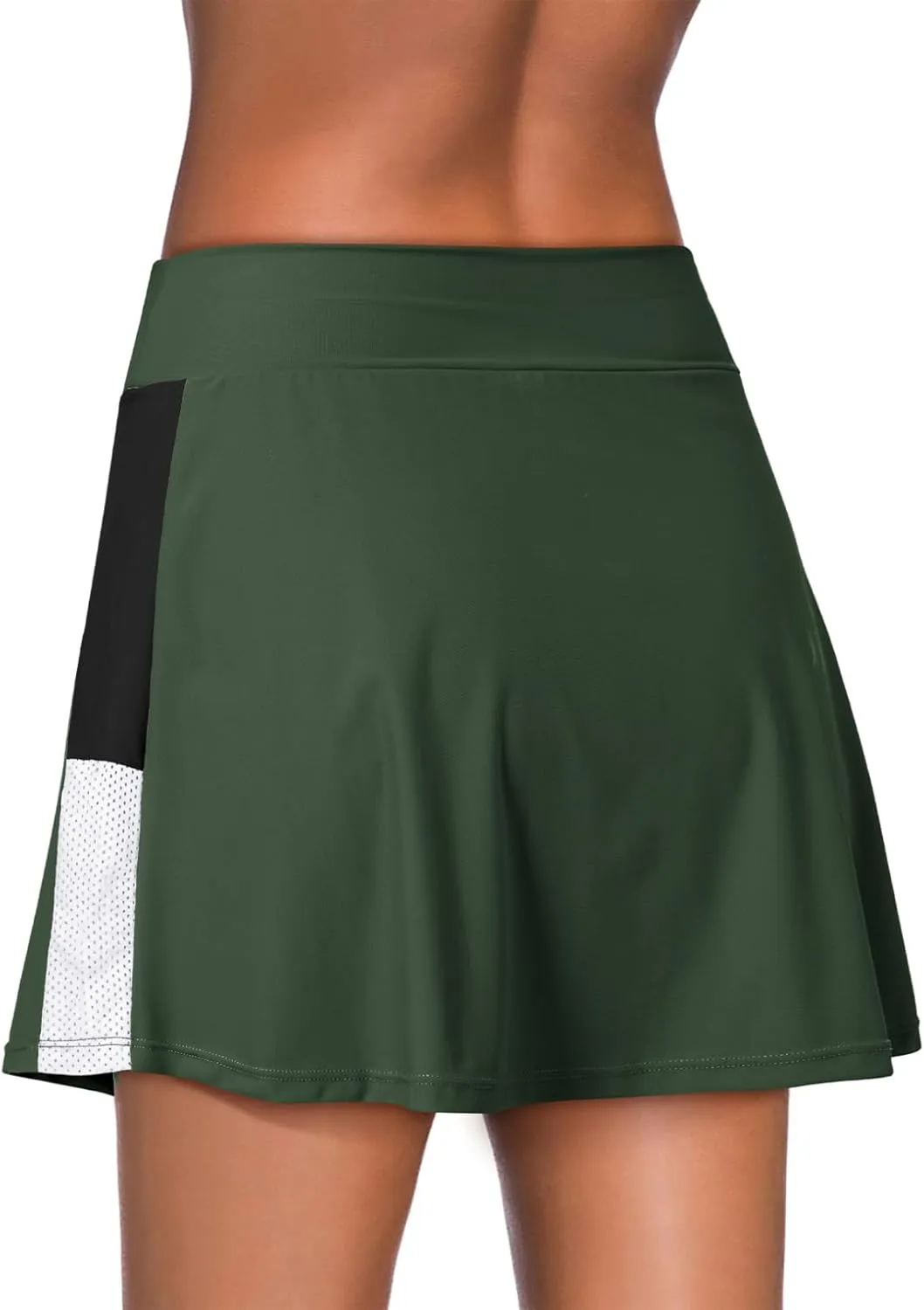 Dokotoo Womens Swim Skirt Tummy Control Color Block Tankini Swimdress Bikini Bathing Suit Swimsuit Bottoms