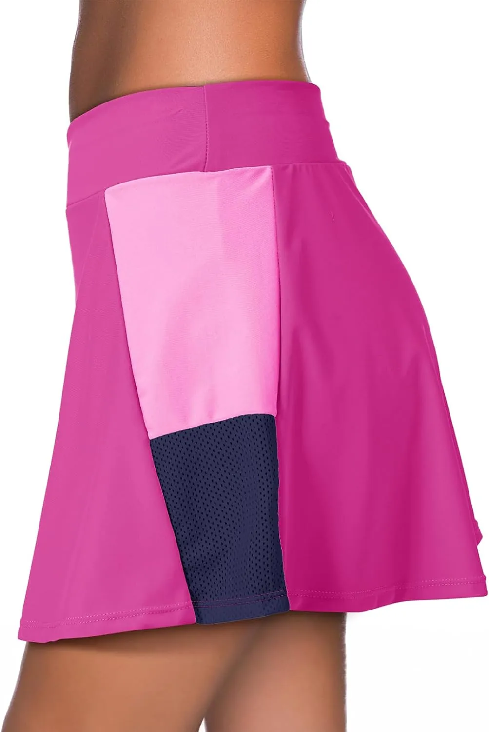 Dokotoo Womens Swim Skirt Tummy Control Color Block Tankini Swimdress Bikini Bathing Suit Swimsuit Bottoms