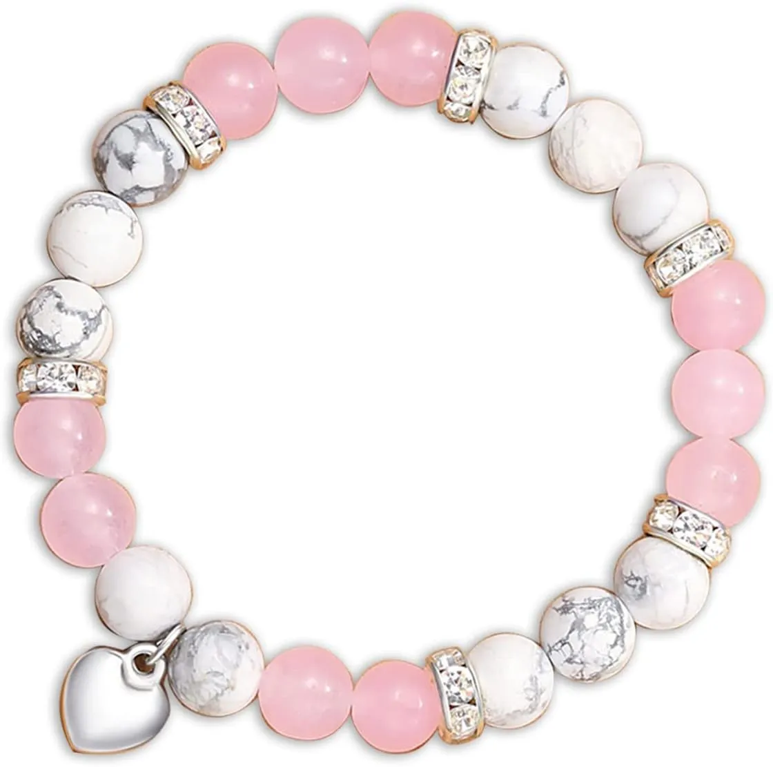DRTMLY Crystal Bracelet, Stretch Anxiety Bracelet For Women With Healing Stone, Gemstone Gifts For Spiritual