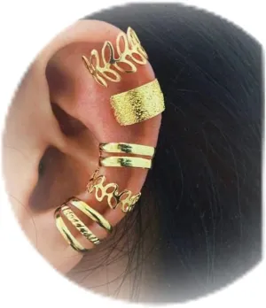 Ear Cuffs for Women Fake Helix Ear Cuff Cartilage Earrings Clip On Cartilage Non Piercing Adjustable Ear Cuff