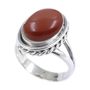 Fine 925 Sterling Silver Ring for Women Handmade Red Jasper Ring Gemstone Jewelry Fashion Ring (1379)