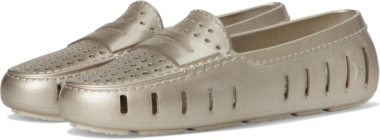 Floafers Women's Metallic Posh Driver Driving Style Loafer