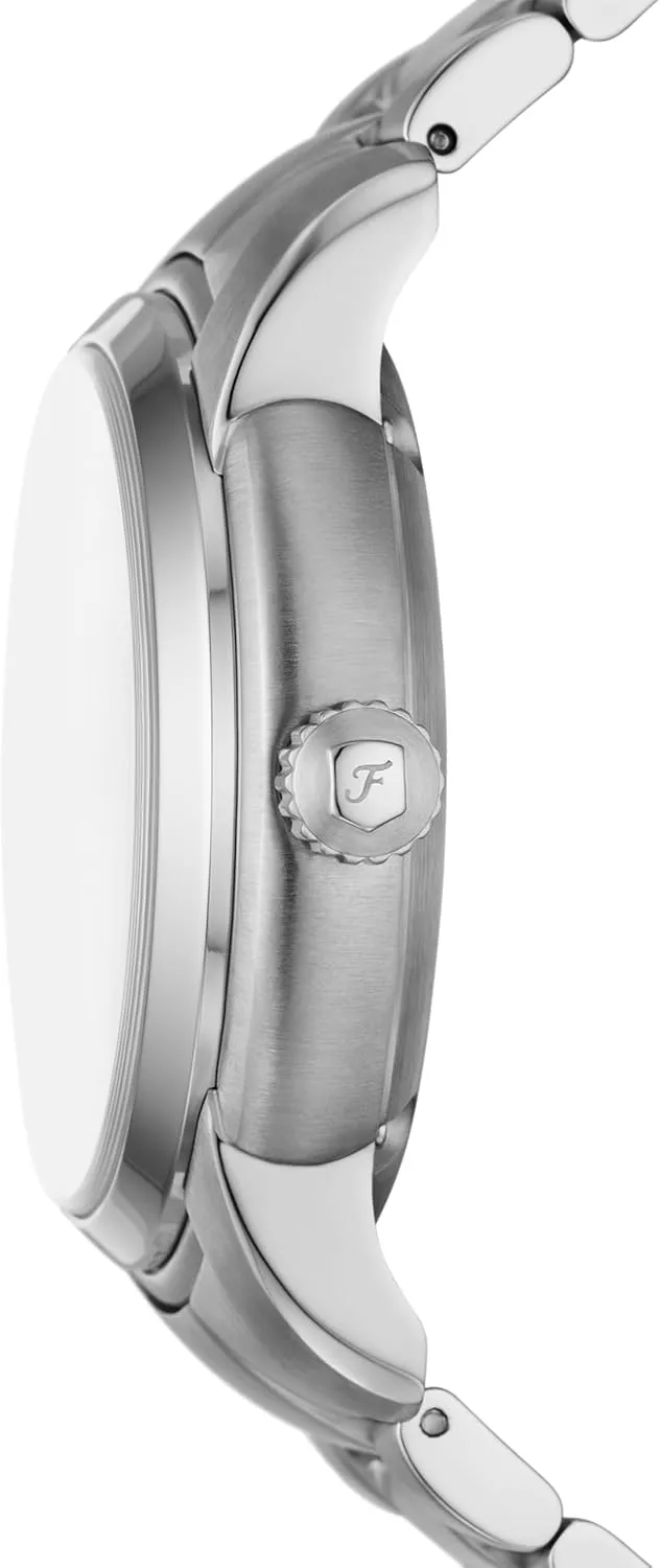 Fossil Men's Heritage Automatic Silver Stainless Steel Bracelet Watch