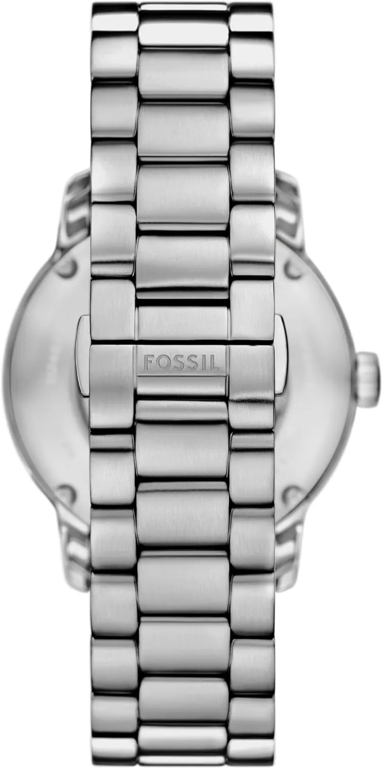 Fossil Men's Heritage Automatic Silver Stainless Steel Bracelet Watch