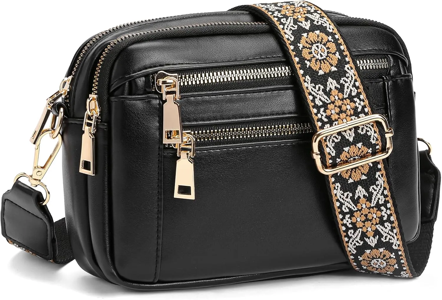 GAEKEAO Crossbody Purses for Women Small Crossbody Bags Vegan Leather Trendy Shoulder Handbags with Adjustable Shoulder Strap