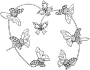 Gatuida 1Pair Luxurious Pearl Ear Cuff Earrings Non Pierced Clip Design Stylish Accessory for Weddings Anniversaries and Casual Outfits Secure Day Comfort