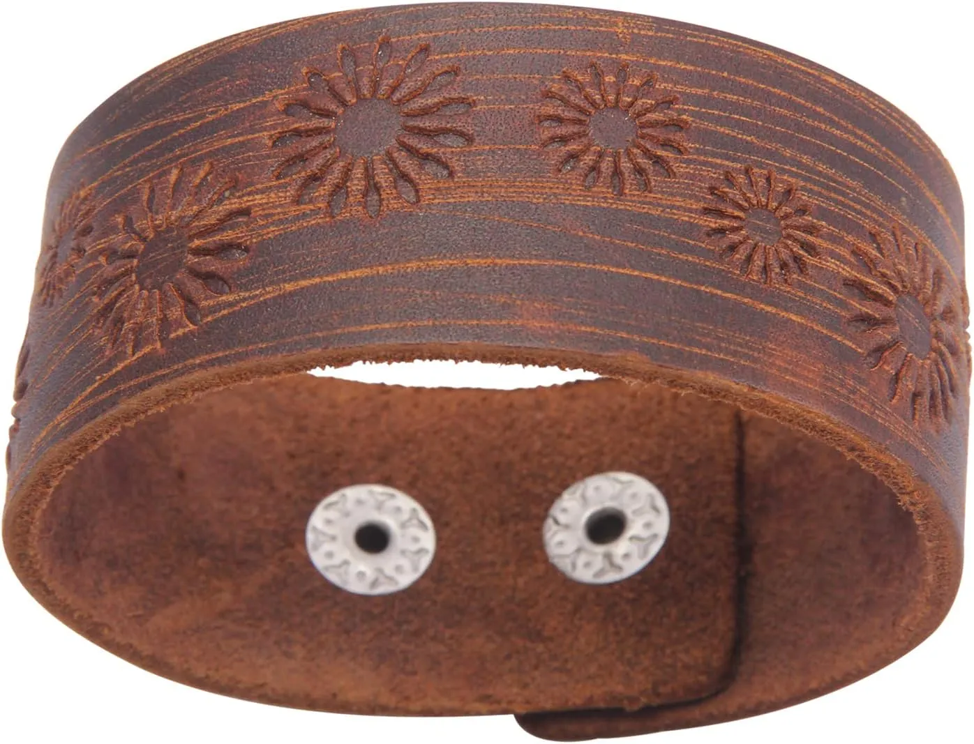 GelConnie Leather Cuff Bracelet Punk Braided Bracelets Rock Leather Wristbands Faux Mens Leather Bracelet Gothic Viking Bangle Adjustable Wrap Bracelet for Women,Men