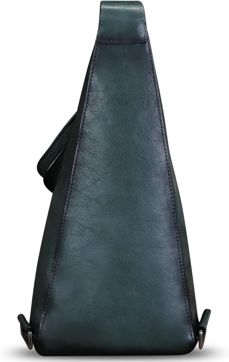 Genuine Leather Sling Bag Retro Crossbody Backpack Handmade Chest Shoulder Daypack Purse Fanny Packs (Gray)