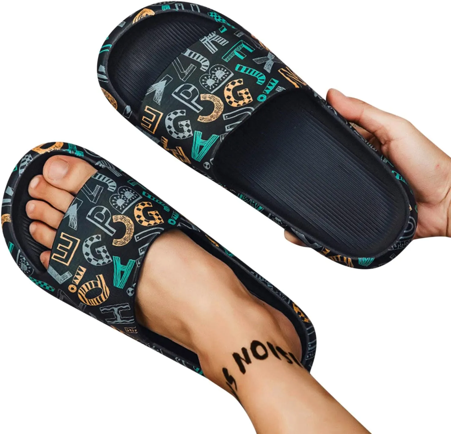 Gibobby Womens Sandals,Starapy Beach Sandals Open Toe Slip On Wedge Chunky Heel Studded Summer Dress Sandals