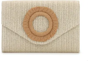 GOKTOW Straw Clutch Purse Rattan Summer Woven Beach Handbags for Women Wedding Vacation Travel Party 2025