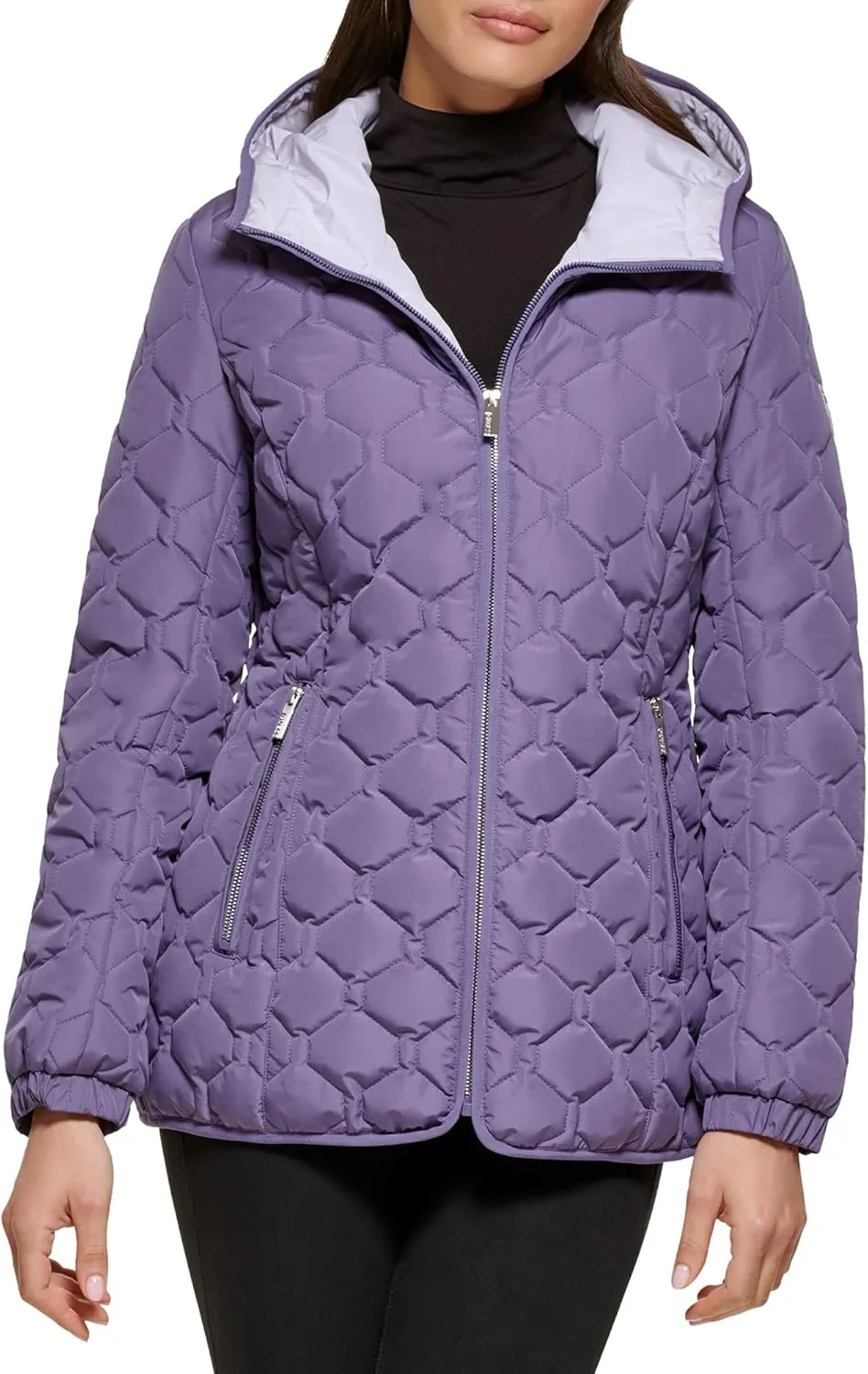 GUESS Women's Quilt Short Light-Weight Jacket