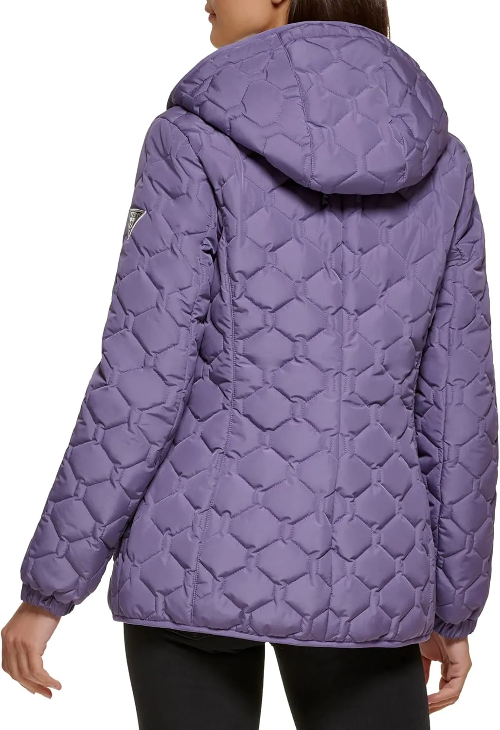 GUESS Women's Quilt Short Light-Weight Jacket