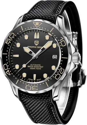HaiQin Pagani Design Men's Automatic Diver's Watch Japanese Movement Sapphire Glass Date Display Business Luxury Watch - 1667