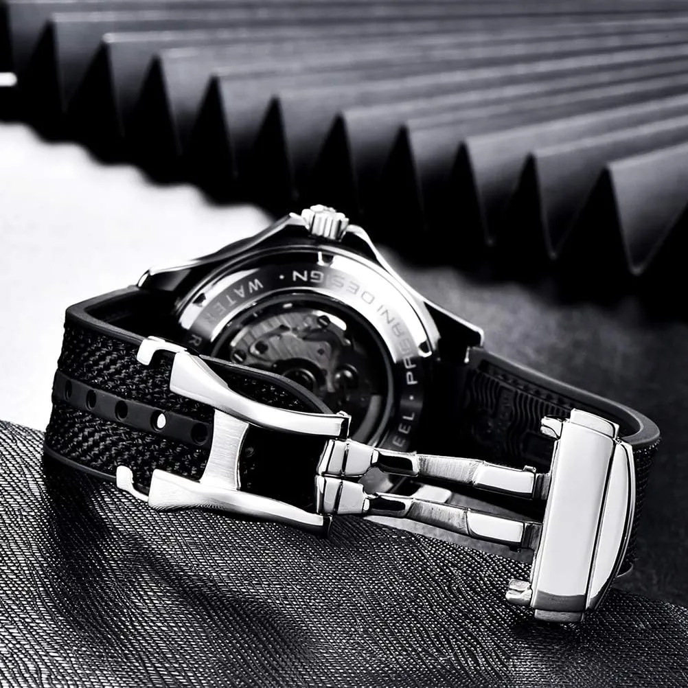 HaiQin Pagani Design Men's Automatic Diver's Watch Japanese Movement Sapphire Glass Date Display Business Luxury Watch - 1667