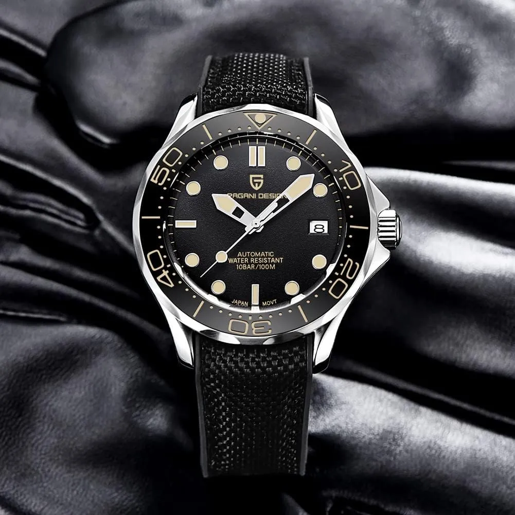 HaiQin Pagani Design Men's Automatic Diver's Watch Japanese Movement Sapphire Glass Date Display Business Luxury Watch - 1667