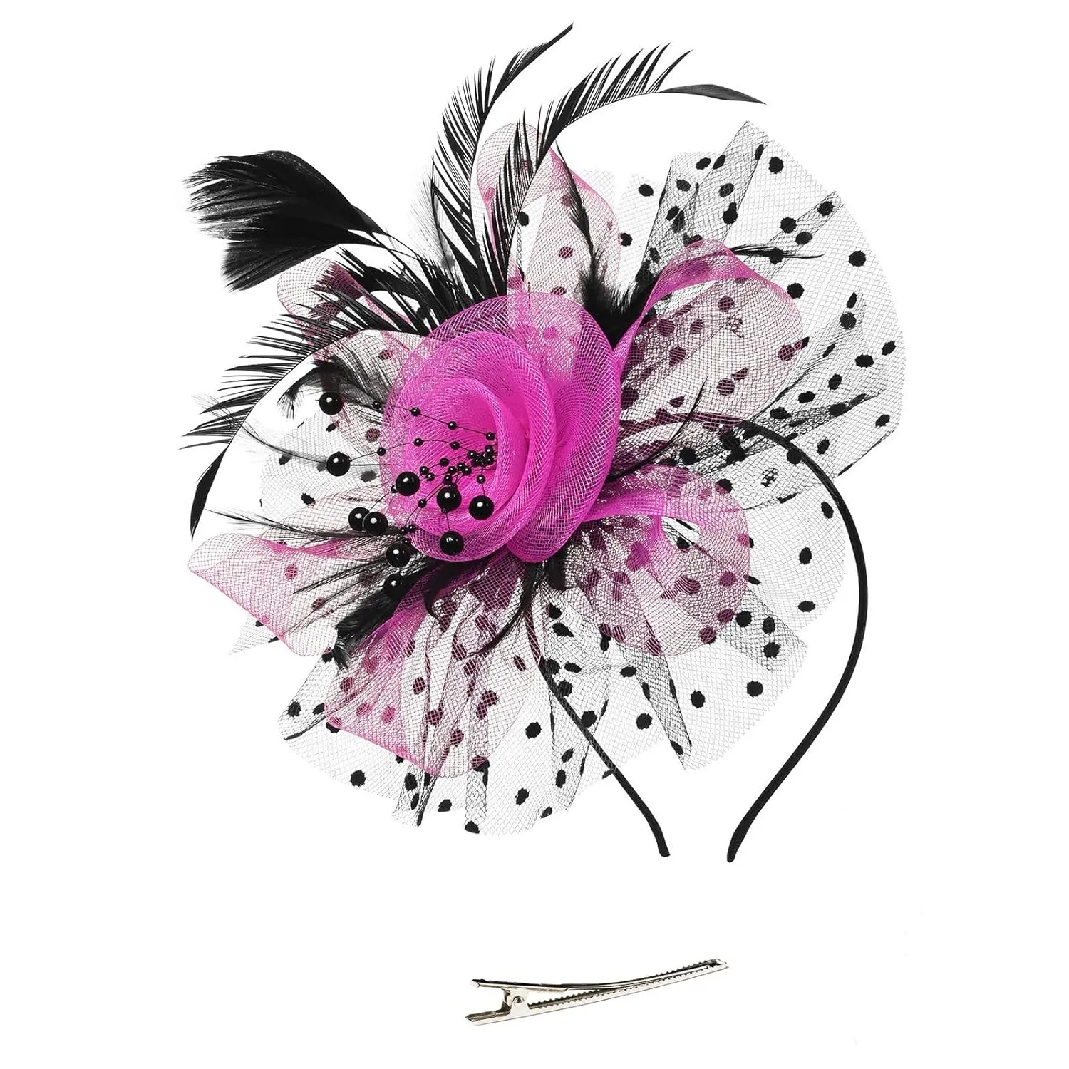 Hair Bands for Girls 8-12 Hat For Women Wedding Flower Cocktail Mesh Feathers Hair Clip Tea Party Headband Stylish Headbands Women