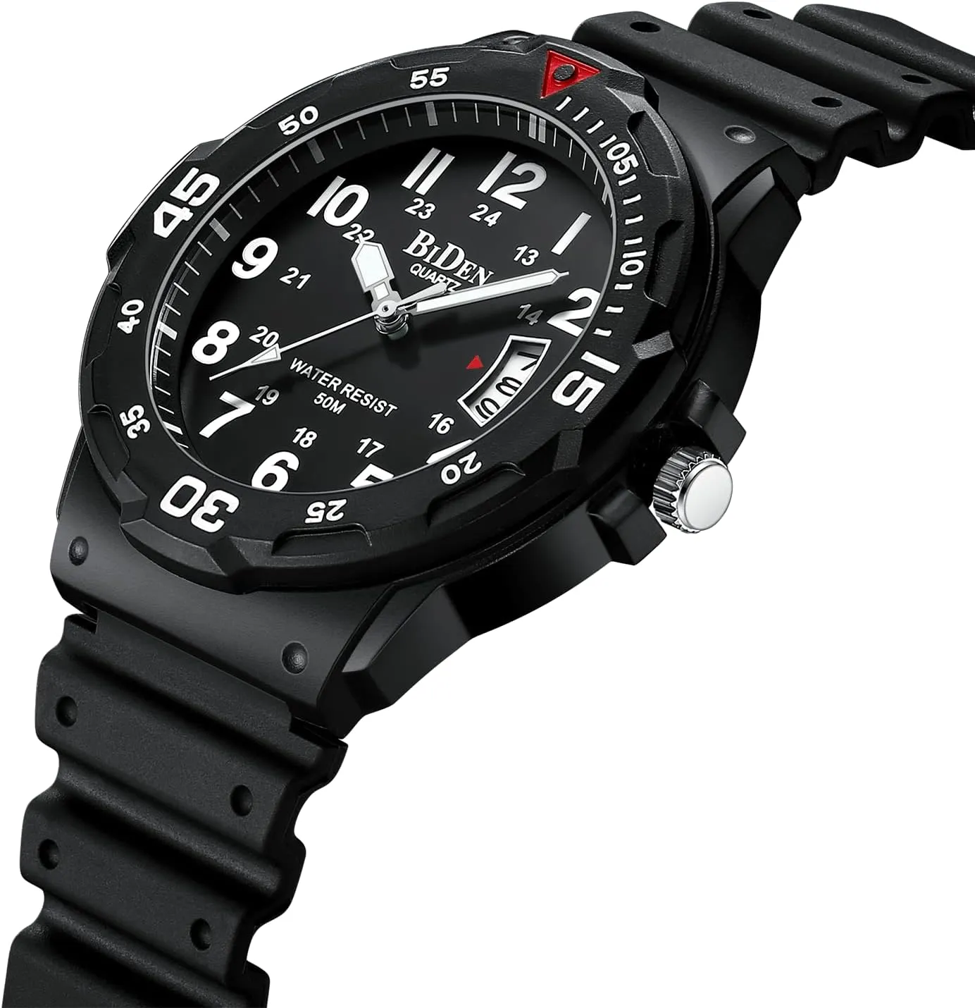 HANPOSH Mens Watches Military Army Analog Quartz Waterproof Wrist Watch for Men Date Display Nylon Tactical Field Sports Wristwatch
