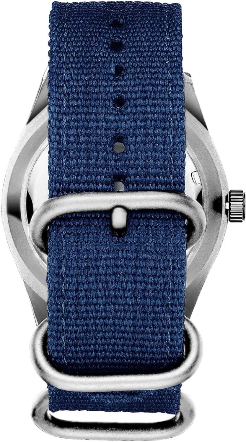 HANPOSH Mens Watches Military Army Analog Quartz Waterproof Wrist Watch for Men Date Display Nylon Tactical Field Sports Wristwatch