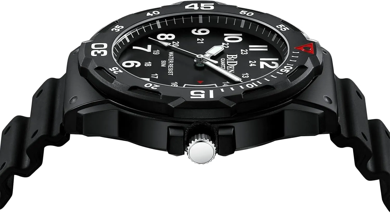 HANPOSH Mens Watches Military Army Analog Quartz Waterproof Wrist Watch for Men Date Display Nylon Tactical Field Sports Wristwatch