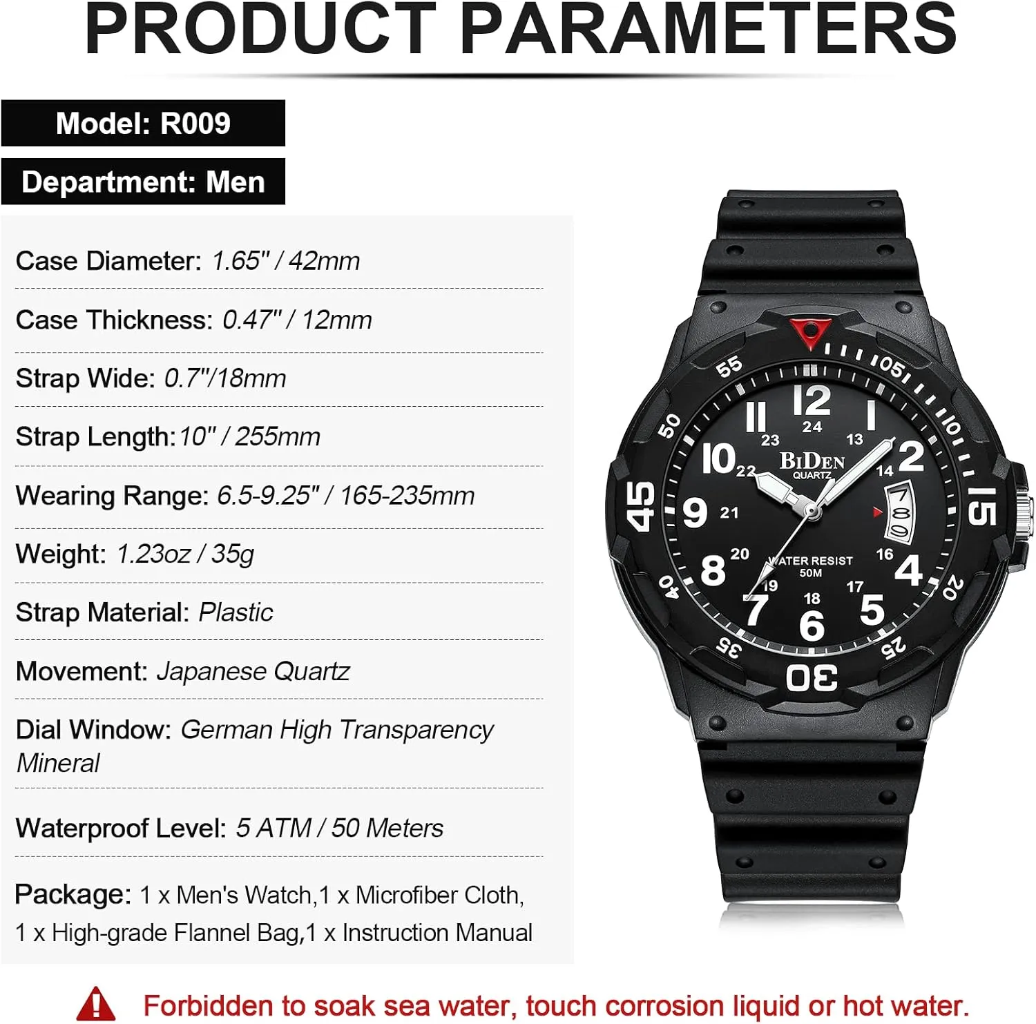 HANPOSH Mens Watches Military Army Analog Quartz Waterproof Wrist Watch for Men Date Display Nylon Tactical Field Sports Wristwatch
