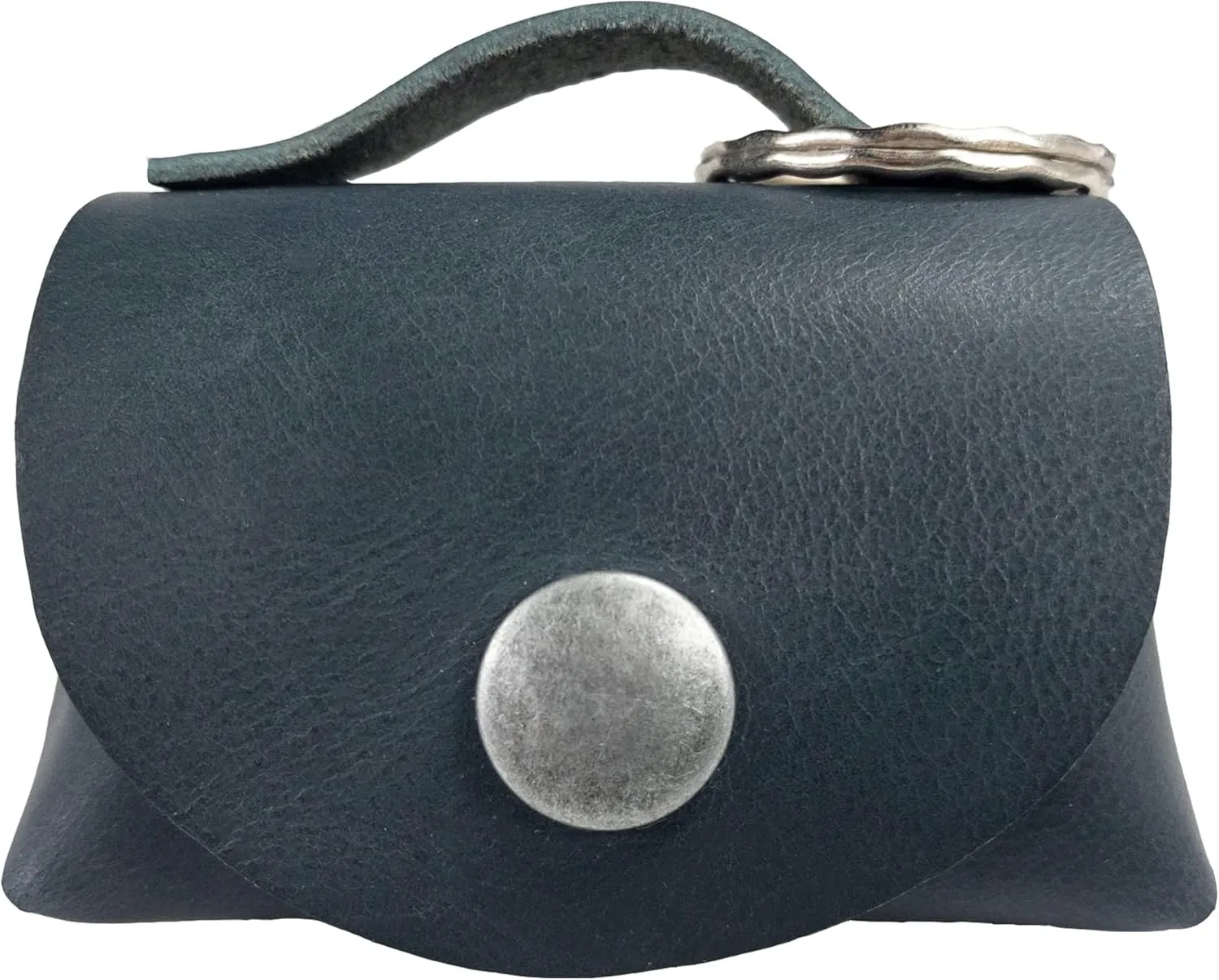 Hide & Drink, Tiny Handbag with Key Ring Holder Handmade from Full Grain Leather