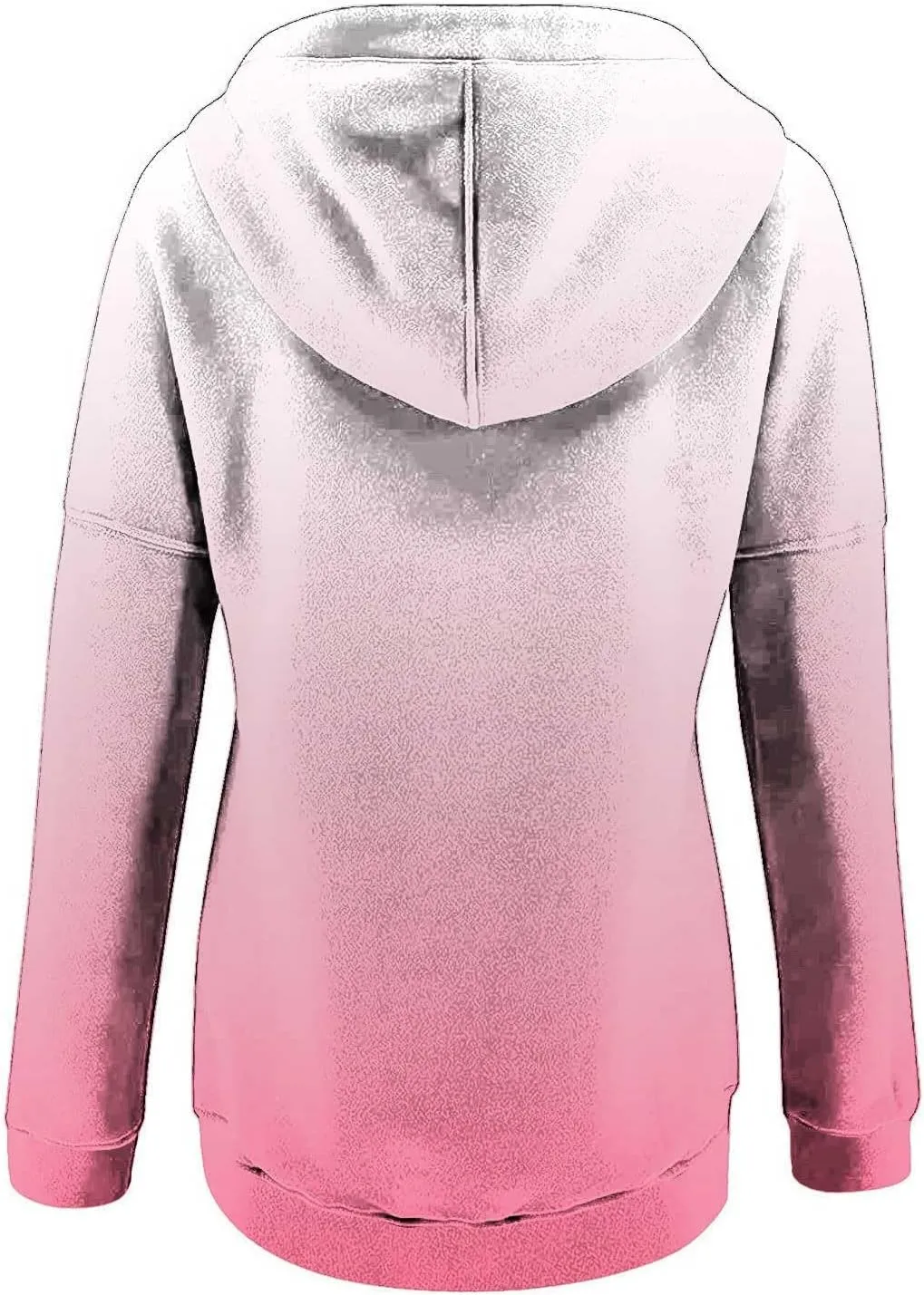 hlysgo Womens Fall Fashion 2024 Hoodies Casual Oversized Sweatshirt Long Sleeve 1/4 Button Up Pullover Gradient Hoodie