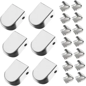Homoyoyo 30pcs Metal Shoelace Buckles No Tie Shoelace Clips for Boots Sports Shoes Lazy Buckles Tips for Men Women