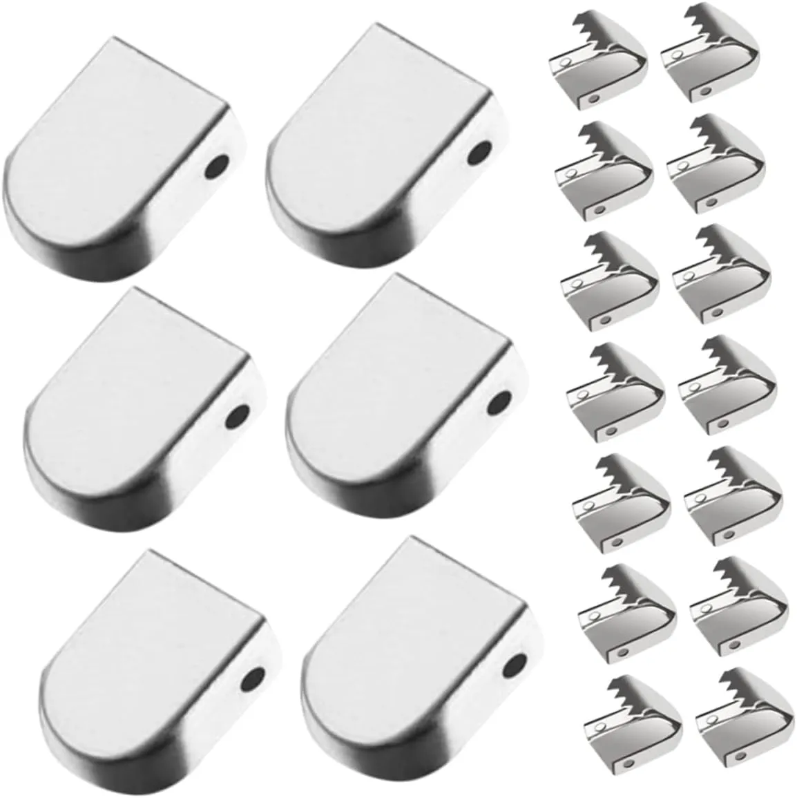 Homoyoyo 30pcs Metal Shoelace Buckles No Tie Shoelace Clips for Boots Sports Shoes Lazy Buckles Tips for Men Women