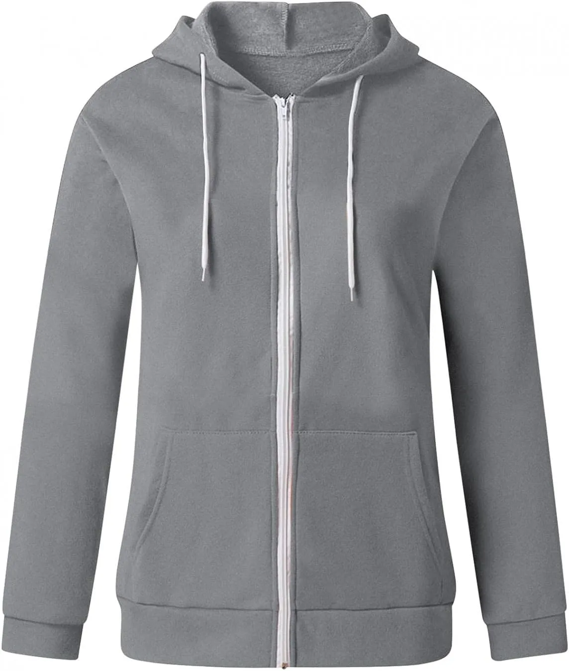 Hoodies for Women Pullover Color Block Pocket Casual Long Sleeve V Neck Sweatshirts Hooded Tops Shirts Outwear