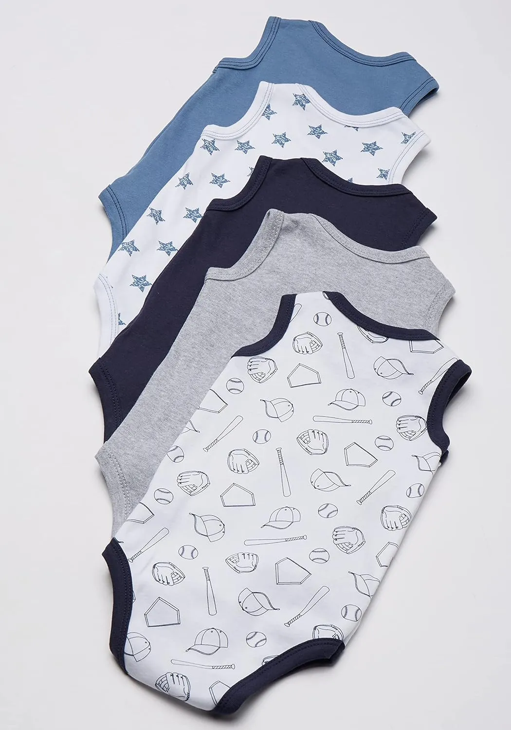 Hudson Baby Unisex Baby Cotton Sleeveless Bodysuits