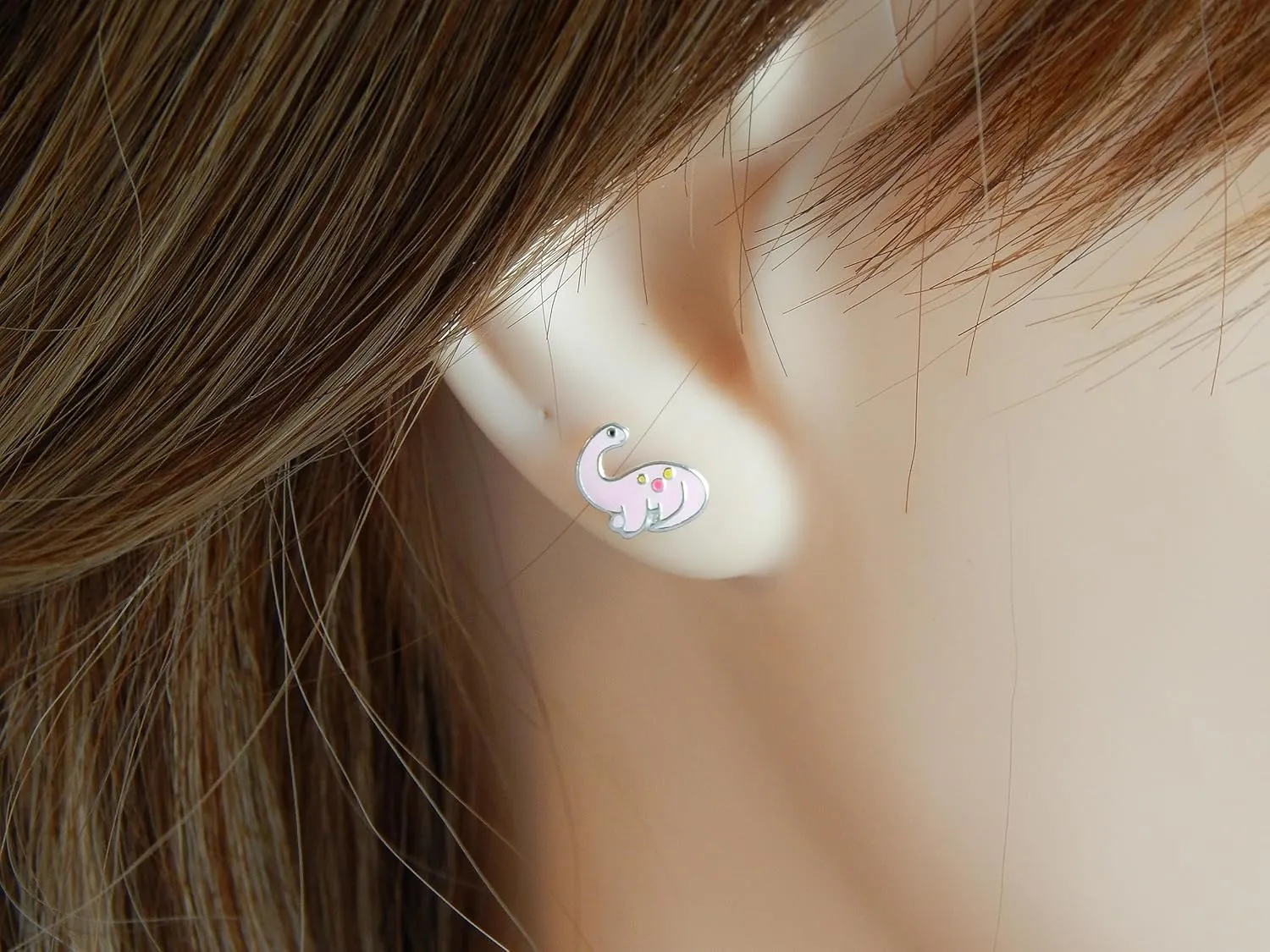 ICYROSE 925 Sterling Silver Set of 3 Pairs Assorted Dinosaur and Friends Stud Earrings (Nickel Free) Choice