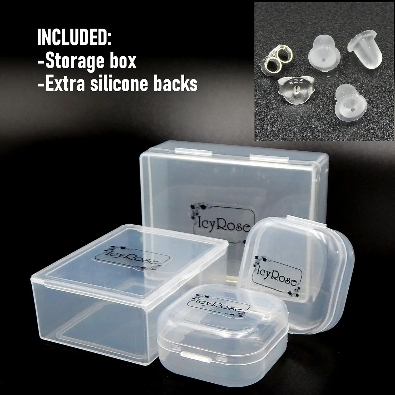 ICYROSE 925 Sterling Silver Set of 3 Pairs Assorted Dinosaur and Friends Stud Earrings (Nickel Free) Choice