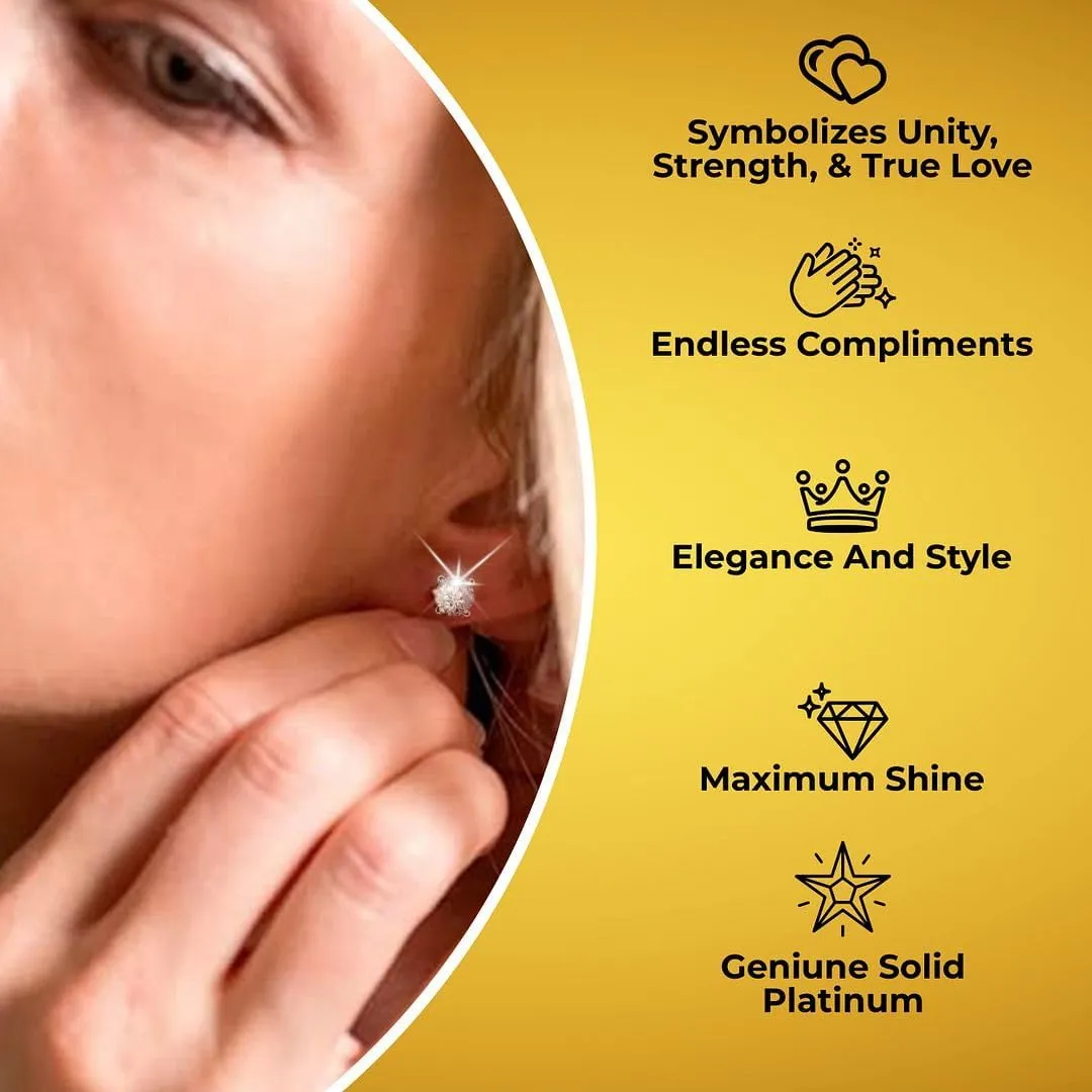 IGI Certified 0.2 to 4 Carat E-F VS Clarity Lab Grown Diamond Stud Earrings for Women in Solid 14k Gold Platinum Silver Diamond Jewelry Anniversary Birthday Gifts for Her