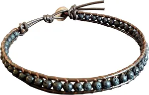 Infinityee888 Lava Bead Anklet Bracelet 10 Inches Woven Leather Handmade Men Women Anklet