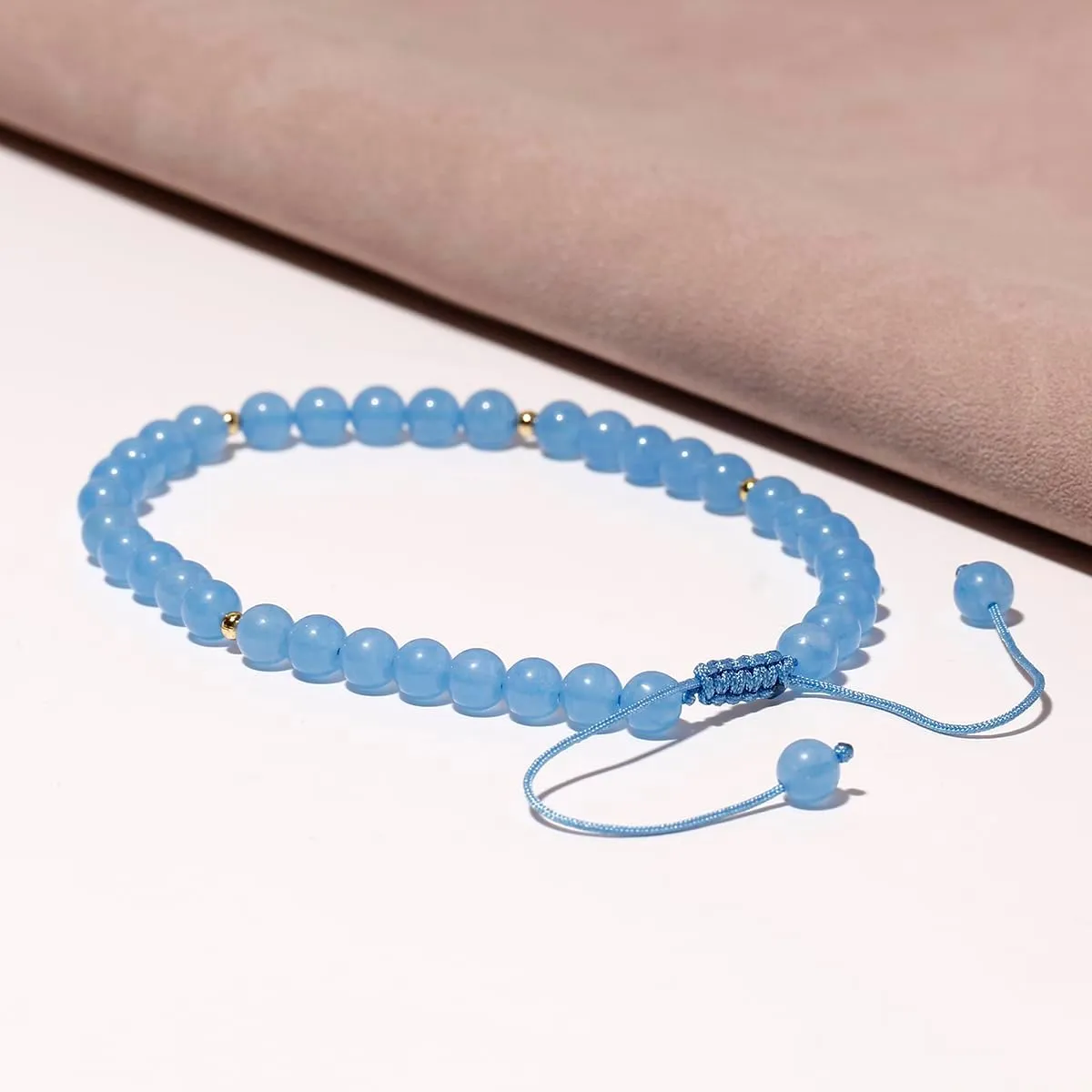 Jewever 6mm Reiki Semi-Precious Gemstones and Crystals Beaded Anklet Spiritual Energy Ankle Bracelets for Women