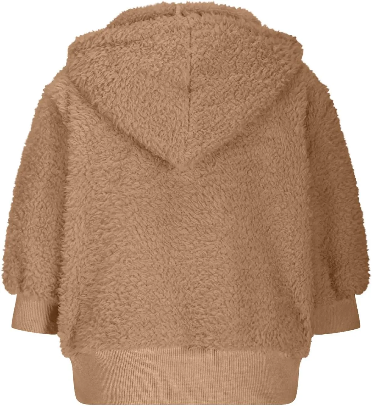 Kids Girls Fleece Hoodies Quarter Zip Pullover Sweatshirt Fuzzy Sherpa Hoodie Toddler Boys Warm Clothes Fluffy Sweater