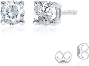 Lab Grown Diamond Stud Earrings for Men and Women | 14K Real Gold Diamond Earrings | 1/6-3 CT TW Certified GH VS/SI Color and Clarity Diamonds