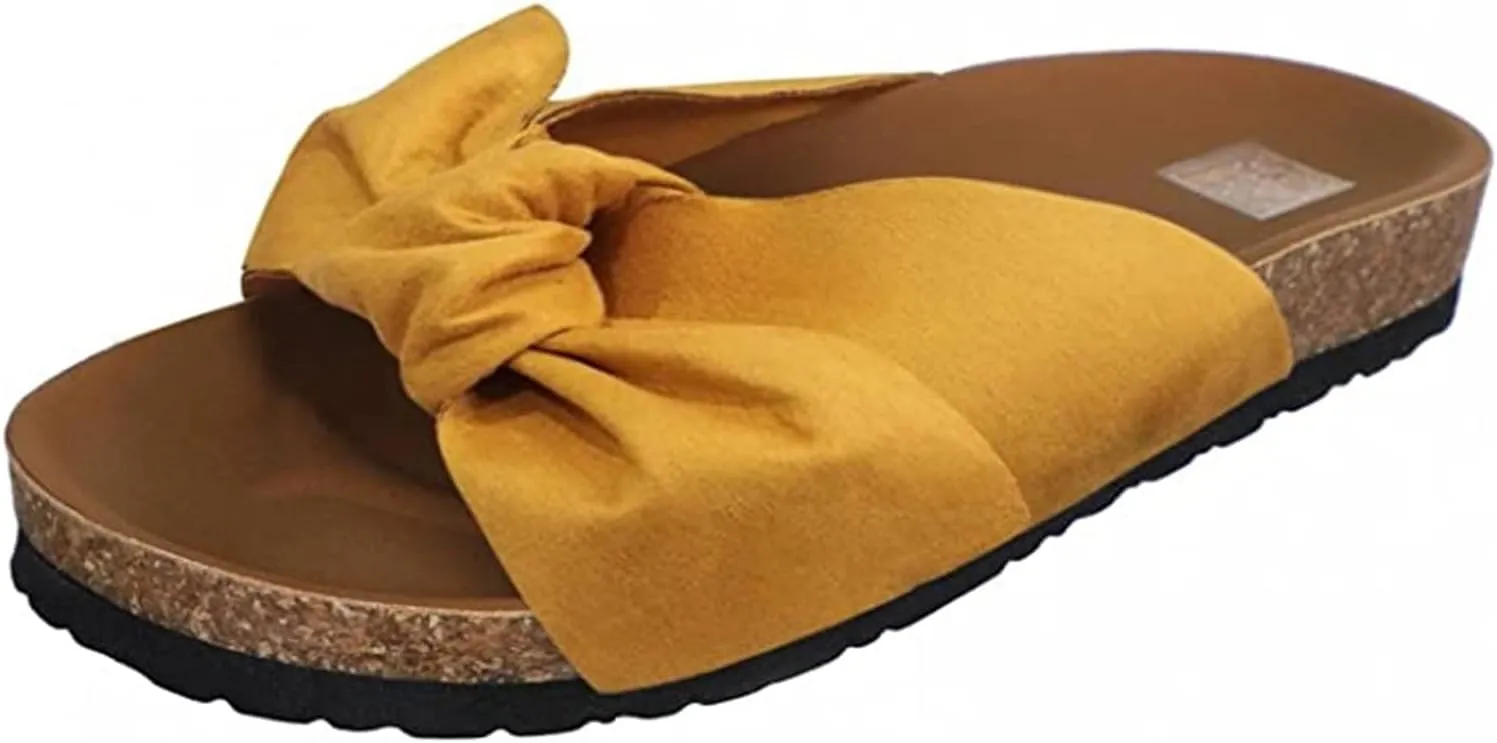 Ladmiple Sandals for Women Dressy Summer,Womens 2023 Casual Cute Bow Shoes Sandals Comfy Beach Wide Width Flats Sandal