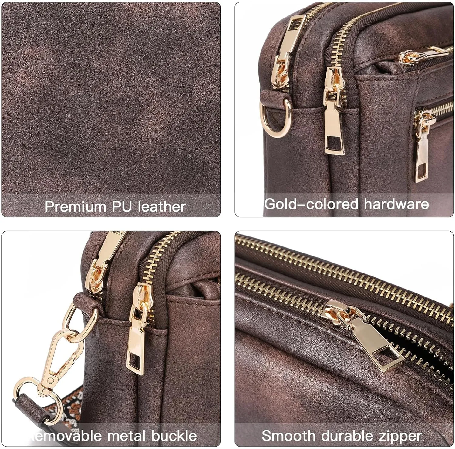 Langrents Crossbody Bag, Cross Body Bag for Woman, Langrents Purses, Lang Rents Multi Pocket Shoulder Bag