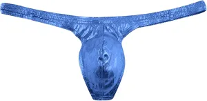 Leather Lingerie for Men Low Rise Bulge Pouch Briefs Breathable Stretch G String Thong Comfort Clubwear Underwear