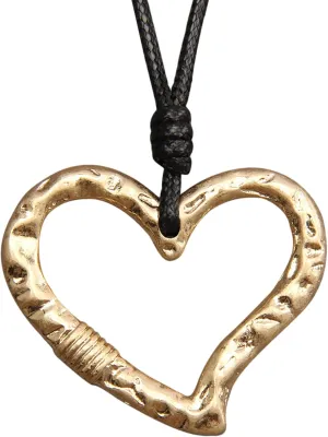 Leather Necklace for Women Boho Choker Necklace Long Cord Leather Pendant Bohemian Neckalce Vintage Alloy Pendant Leather Rope Necklace Wooden Necklaces for Women