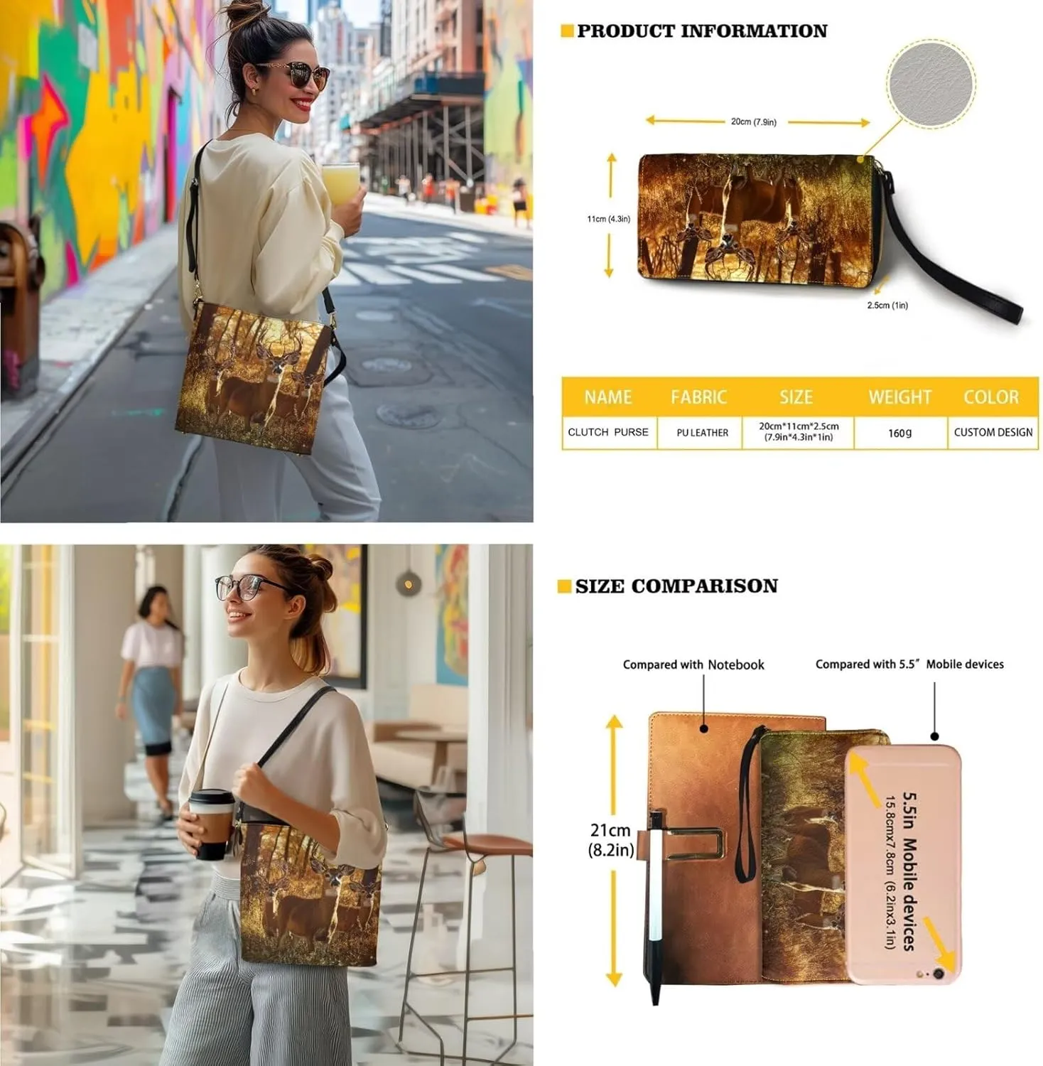 Leather Tote Bag with Wallet Set for Women Lady, Large Crossbody Satchel Purse Top Handle Purse Set