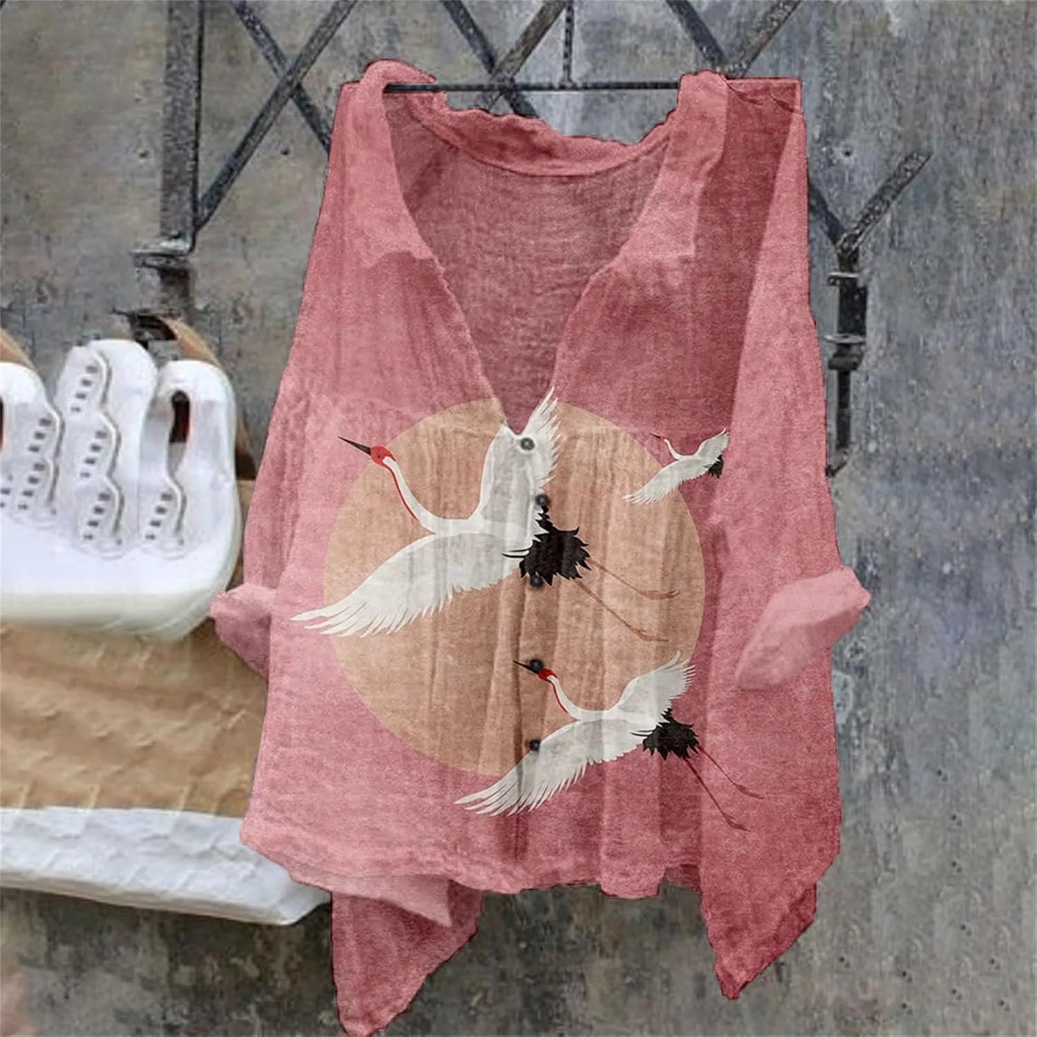 Linen Button Down Shirt Women Natural Autumn Fragrant Fabric Shirt Flannel Shirt Women Shirts for Women Linen Pants