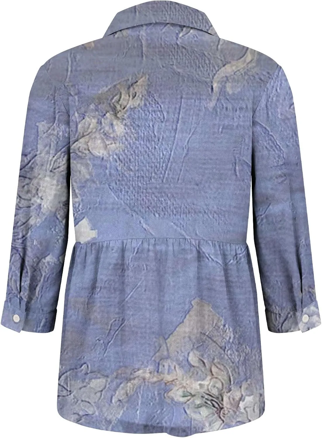 Linen Outfits Women White Linen Shirt Women Down Blouses Tops Long Sleeve Shirt for with Front Pocket Tops Long Sleeve