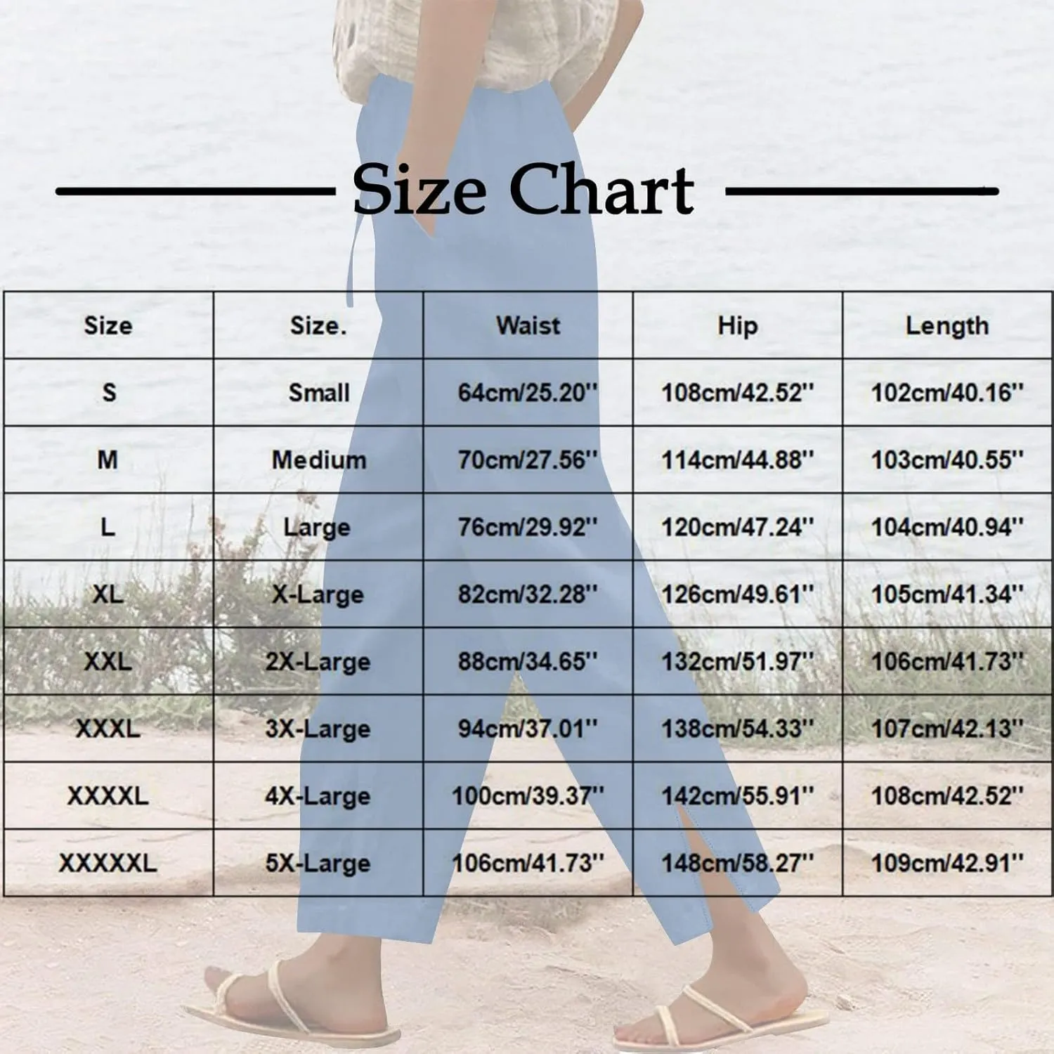Linen Pants Women Petite 2025 Trendy Slit Wide Leg Beach Pants Summer Casual Loose Fit Lightweight Gauze Trousers