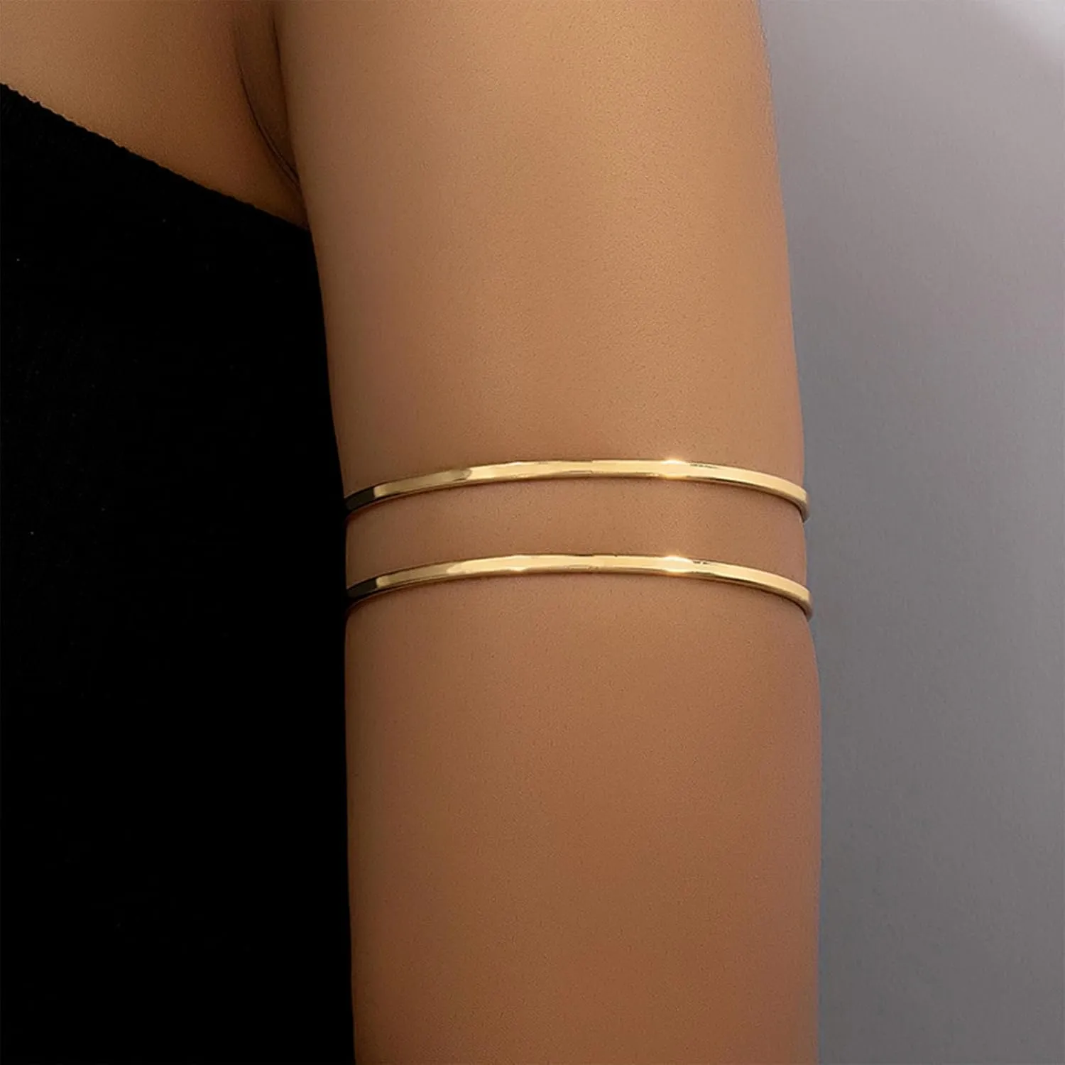 Long tiantian Arm Cuff for Women Gold Arm Cuff Jewelry Upper Arm Cuff Gold Cuff Bracelets Arm Cuff Bangles for Women