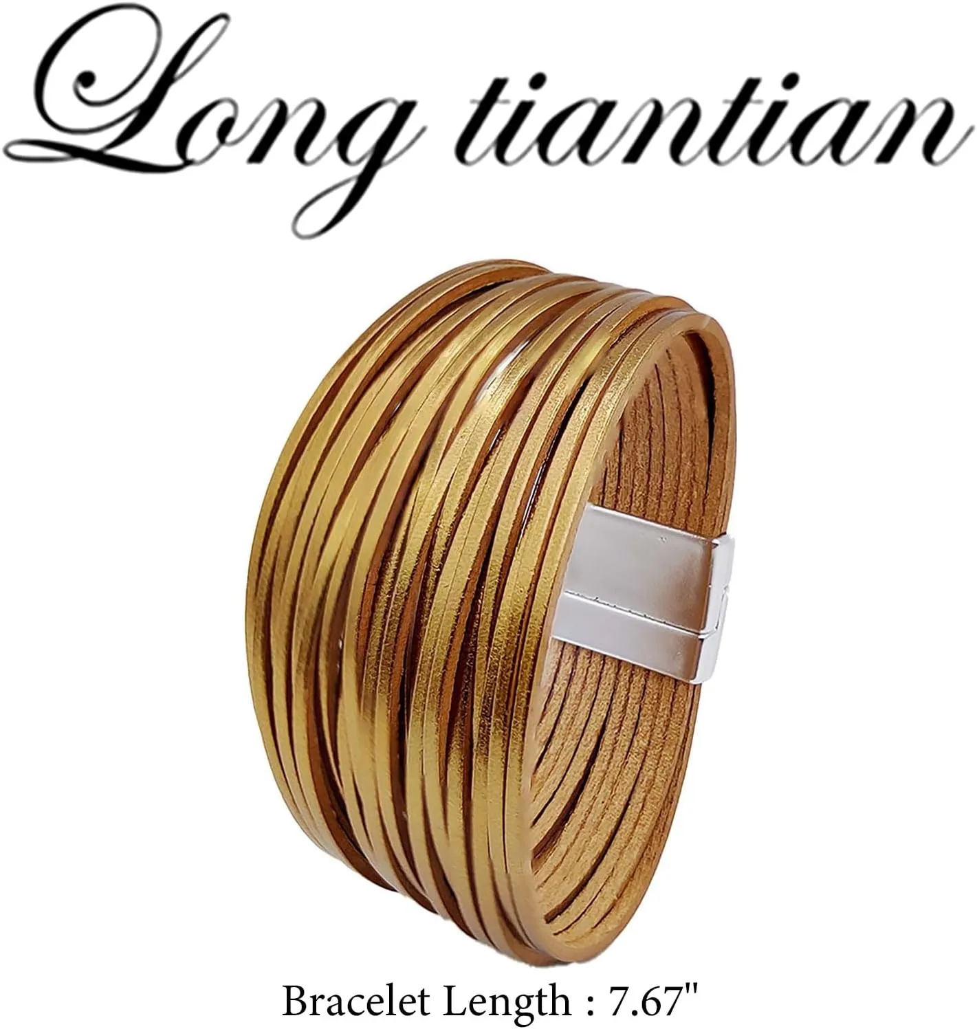 Long tiantian Boho Leather Wrap Bracelets for Women Country Concert Outfits Leather Bracelet Western Dress Accessories for Women Trendy 2025