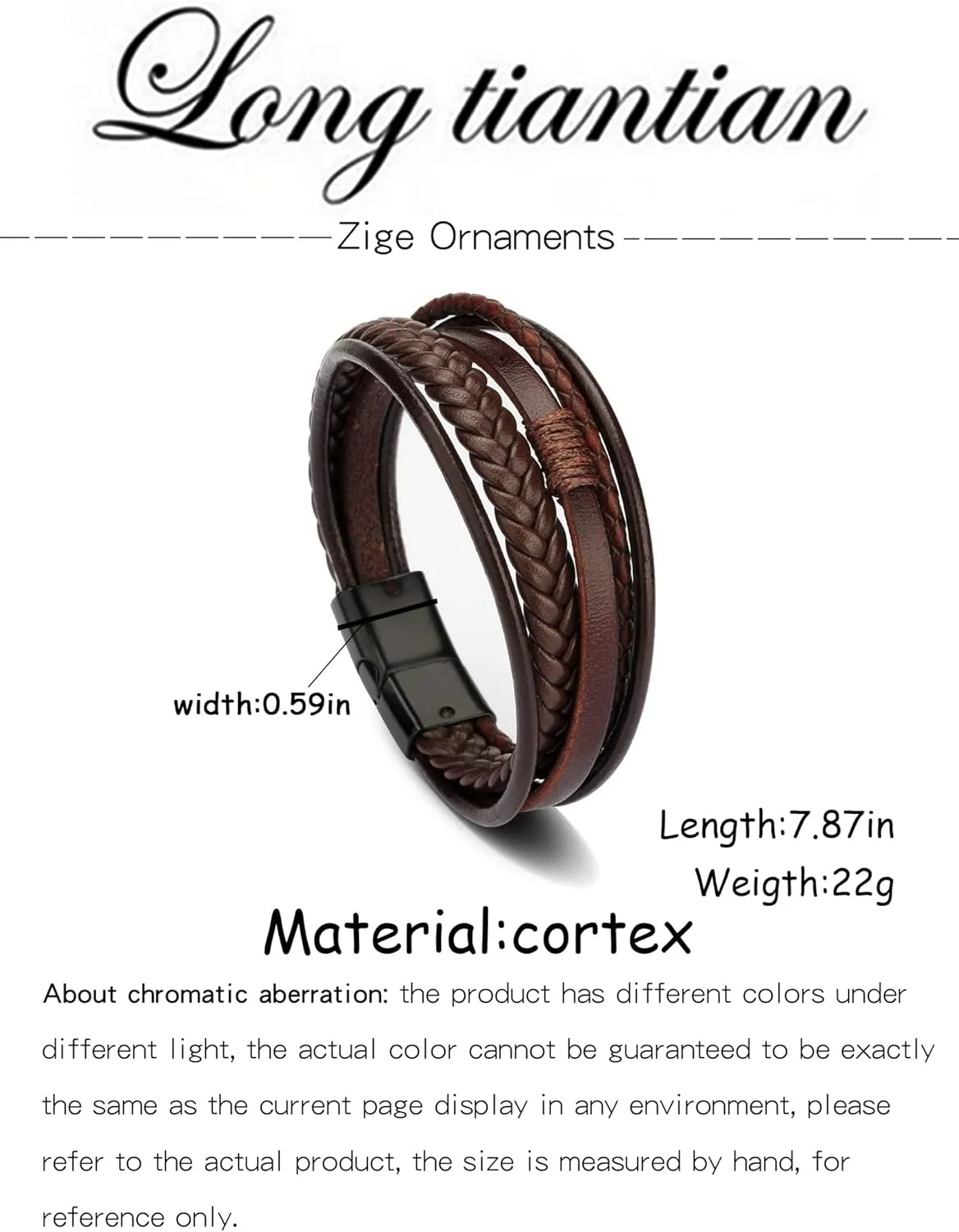 Long tiantian Mens Bracelet Bracelet Leather Cuff Bracelet Black Leather Wrap Bracelet Studded Boho Cuff Bracelets Handmade Splicing Bangle Bracelet Double Strand Leather Bracelet for Men